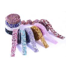 1 yarda/rollo de 1,5 cm para decoración de zapatos DIY, bandas para ropa, sombrero, cinta brillante de diamantes de imitación de moda, adorno de resina de cristal 2024 - compra barato