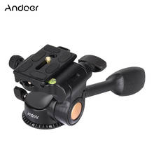 Штатив Andoer Q08 с шариковой головкой, 3-ходовой монопод с быстроразъемной пластиной для цифровой зеркальной камеры 2024 - купить недорого