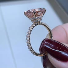 2019 New Fashion Women Ring Finger Jewelry Rose Gold Color Rhinestone Crystal Rings 6/7/8/9/10 Size 2024 - buy cheap