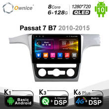 Ownice Android 10.0 Octa Core 10.1" Car Auto Radio Player For Volkswagen passat 7 B7 2010 -2015 GPS Navi 4G DSP 6G+128G 1280*720 2024 - buy cheap