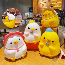 Cartoon Cute Duck Pattern Piggy Bank Coin Saving Pot Resin Money Storage Boxes Home Decoration Ornaments Children Xmas Gift Toys 2024 - buy cheap