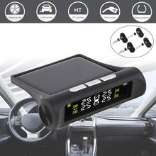 Car TPMS Tire Pressure Monitoring System Solar Power Digital TMPS LCD Display Auto Security Alarm Systems Tyre Pressure Sensor 2024 - buy cheap