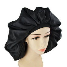 Gorro de ducha impermeable Super Jumbo para mujer, tratamiento capilar, protege el cabello de frizing, doble capa, banda de goma, gorro de noche 2024 - compra barato