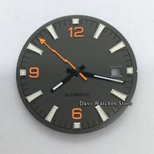 31mm sterile Gray Watch Dial + Watch hands Fit ETA 2824 2836 Miyota 8205,8215,821A DG2813 3804 movement Watch Parts 2024 - buy cheap