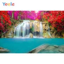 Yeele Autumn Mountain Waterfall Water Natural Scenery Photographic Background Custom Photography Backdrops For Photo Studio 2024 - buy cheap