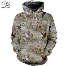 PLstar Cosmos Duck Hunting Animal Hunter Camo Tattoo Autumn Sweatshirt Tracksuit Pullover Harajuku 3DPrint Men/Women Hoodies B7 2024 - buy cheap