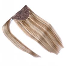 Coleta de cabello humano Rubio, cabello virgen brasileño con cordón, envío rápido 2024 - compra barato