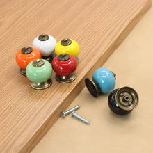 Colored Ceramic Drawer Knobs Cabinet Cupboard Handles Simple Design Knobs Single Hole Handles Furniture Hardware 2024 - buy cheap