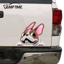 Jump Time 13cm x 11cm French Bulldog Graphics Funny Pet Dog Car Stickers Vinyl DIY Bumper Windows Waterproof Fine Decals 2024 - buy cheap