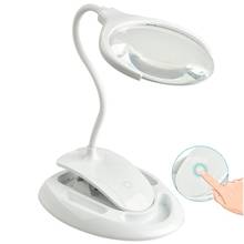 Handheld Magnifier 3X 8X Illuminated Desk Table Led Lamp Magnifying Glass Rechargeable Magnifier With Light For Crafts, Hobbies, 2024 - buy cheap