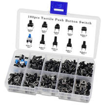 Promotion! Tactile Push Button Switch Micro-Momentary Tact Assortment Kit (6x6 Push Button Switch 180pcs) 2024 - buy cheap