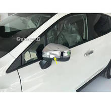 Корпус для автомобиля ABS хромированная задняя часть заднего вида боковое зеркало заднего вида полоса крышка Накладка панель лампа 2 шт. для SUBARU XV 2018 2019 2020 2024 - купить недорого
