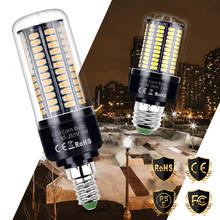 LED Light E27 Corn Lamp E14 Lampara B22 Light Bulb 28 40 72 108 132 156 189leds Candle LED 220V Halogen Lamp 110V Home Lighting 2024 - buy cheap