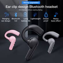 Comfortable Bone Conduction Wireless Bluetooth Earphone For Phone Ear Clip Headset With Mic Earpieces For IPhone Android Casque 2024 - buy cheap