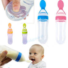 Emmababy 90ML Lovely Safety Infant Baby Silicone Feeding With Spoon Feeder Food Rice Cereal Bottle For Best Gift 2024 - buy cheap
