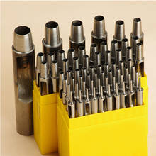 Juego de perforadores SPC, suministros de herramientas de cuero hechos a mano, 10 tamaños/juego, 1mm-10mm 2024 - compra barato
