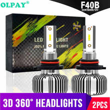 OLPAY Super Bright Car Headlights H7 LED H4 led H1 H8 H11 HB3 9005 HB4 9006 Auto Bulb 80W 12000LM Automobiles Headlamp 6000K 2024 - buy cheap