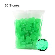 30 Pcs Glow in the Dark Garden Pebbles Glow Stones Rocks for Walkways Garden Path Patio Lawn Garden Yard Decor Luminous stones 2024 - buy cheap