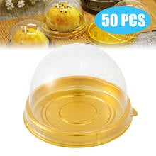 50pcs Clear Plastic Cupcake Boxes and Packaging Cake Cookie Boxes Dessert Containers Supplies Parts 2024 - buy cheap