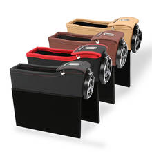 Car Seat Gap Slit Pocket Catcher Organizer PU Leather Storage Box Phone Bottle Cups Holder Auto Car Accessories interior 2024 - buy cheap