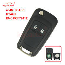 Kigoauto Cruze Aveo Orlando Insignia Astra car remote key 2button 434Mhz 13500226 for Chevrolet V2T 01060512 2024 - buy cheap