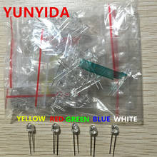 100PCS/LOT＝5color x 20pcs  5mm  LED Red Blue Green Yellow  White light-emitting diode  straw hat astigmia 2024 - buy cheap