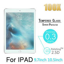 100pcs 2.5D 0.3mm 9H Tempered Glass for Apple Ipad 5 6 Air 1 2 Pro New 9.7 10.5 Mini 2 3 4 Screen Protector Protective Film 2024 - buy cheap