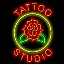 Luz decorativa para estudio de tatuaje, Bombilla de neón con flores, lámpara para publicidad, habitación, Bar, cerveza, arte hecho a mano, tubo de vidrio 2024 - compra barato