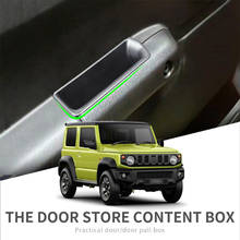 Для Suzuki Jimny 2019 2020 2 шт Автомобильный держатель ручки двери контейнер лоток коробка для хранения автомобильный Органайзер 2024 - купить недорого