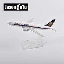 JASON TUTU 16cm Singapore Airlines Boeing 777 Airplane Model Plane Model Aircraft Diecast Metal 1/400 Scale Planes Dropshipping 2024 - buy cheap