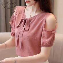 blusas mujer de moda 2021 womens clothing short sleeve chiffon blouse women shirts summer blouses for women ladies tops 3396 50 2024 - buy cheap