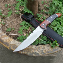 Fixed Blade Tactical Knife Free shipping Handmade 7CR13 steel Hunting Knife wood handle Camping Survival Tool 2024 - купить недорого