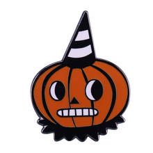 Cute Pumpkin Jack O Lantern Enamel Pin Halloween Party Favor 2024 - buy cheap