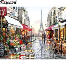 Dispaint-Kit de bordado de diamantes 5D Diy "Torre de calle de París", punto de cruz, decoración para el hogar, regalo, A27504 2024 - compra barato