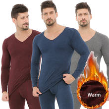 Winter long johns thermal underwear set for men warm thermo lingerie men's compression underwear warm underpants undershirt 2024 - buy cheap