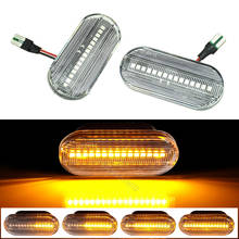 Luz led para seta, indicador lateral dinâmico, sequencial para vw golf 3 4, passat 3bg polo bora vento, skoda, seat, ford focus, mk 2024 - compre barato