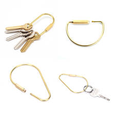 1Pc Brass Keychain  Camping Carabiner Key Ring Key Storage Buckles Key Holder Outdoor Tool 2024 - buy cheap