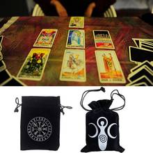 1 Pc Mini Velvet Moon Phase Goddess Storage Bag Rune Board Game Card Drawstring Package 7"x5" 2024 - buy cheap