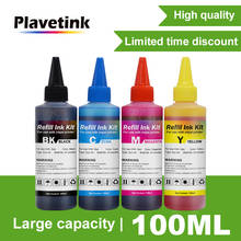 Plavetink recarga de tinta corante para impressora, cartuchos de tinta de 100ml com 4 cores para brother lc3219 lc3217 tamanhos 2024 - compre barato