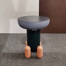 Mesa de centro personalizada de diseño nórdico minimalista, mesita de café con cápsula de vidrio creativa, sala de estar moderno para sofá, mesas redondas laterales mc 2024 - compra barato