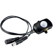 Mini Sensor de movimiento infrarrojo PIR automático, interruptor de tira de luz LED, ajustable, 2023 DC5-24V, 5A, enchufe DC 5,5 2024 - compra barato