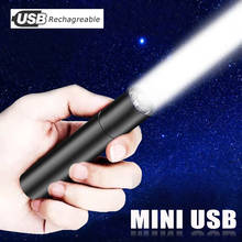 Zoom Usb Rechargeable Flashlight Power Bank Flashlight Torch Self-Defense Small Powerful Flashlight Lantern For Camping Bicycle 2024 - buy cheap