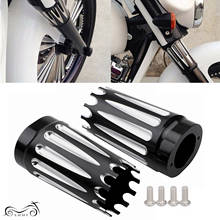 2PCS Motorcycle CNC Cut Billet Fork Boot Slider Cover For Harley Touring 1984-2013 Road King Electra Street Glide 2024 - buy cheap