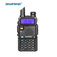 Baofeng-walkie-talkie portátil, Radio bidireccional con UV-5R de coche, transceptor, color negro, Charger136-174Mhz, 400-520Mhz 2024 - compra barato