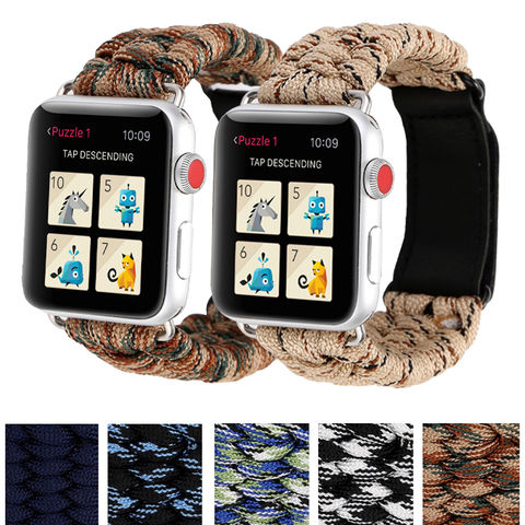 Нейлоновый ремешок для часов Apple Watch series 5 44 мм iwatch 42 мм ремешок 38 мм 40 мм iwatch 4 3 2 1 браслет ремешок для часов 2022 - купить недорого