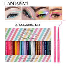 HANDAIYAN-delineador de ojos ultrafino, 20 colores, resistente al agua y al sudor, antimanchas bolígrafo de Gel, maquillaje de larga duración, regalo, TSLM1 2024 - compra barato