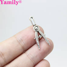 Yamily 20pcs/11*28mm Compasses Charms Antique Silver Tone 3d Compass Charms DIY supplies,Jewelry Making 2024 - buy cheap