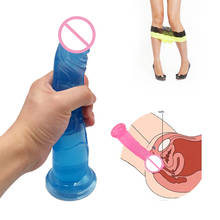 Эротический мягкий Желейный фаллоимитатор реалистичный пуля вибратор анальный ремешок для дилдо на большое всасывание пениса чашки игрушки для взрослых секс-игрушки для женщин 2024 - купить недорого