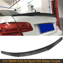 3 Series Rear Trunk Spoiler Wing for BMW E92 M Sport M3 Base Coupe 2006-2012 Carbon Fiber Rear Trunk Boot Lip Wing Spoileer 2024 - buy cheap