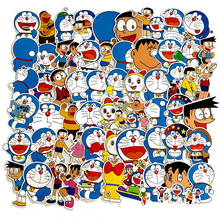 60Pcs NEW Doraemon Graffiti Stickers For Luggage Laptop Notebook Refrigerator Car Motorcycle Toy Phone Cartoon Stickers 2024 - buy cheap